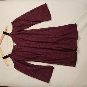 Xhilaration: cold shoulder lace dress